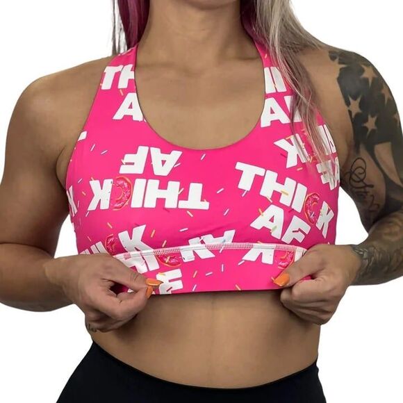 Combat Iron Thick AF Cross Strap Training Edition Sports Bra Size Small - Picture 1 of 2